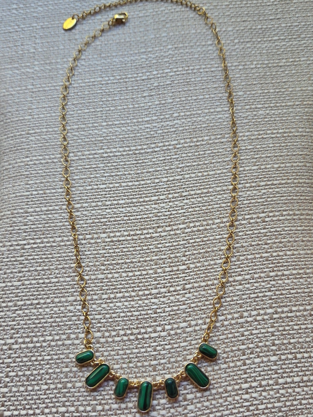 Plunder Necklace with Green Stone Accents